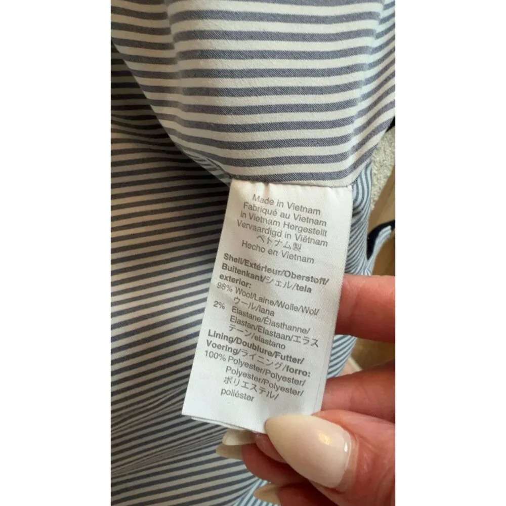 J. Crew Blue Wool Parke Blaze Size 2